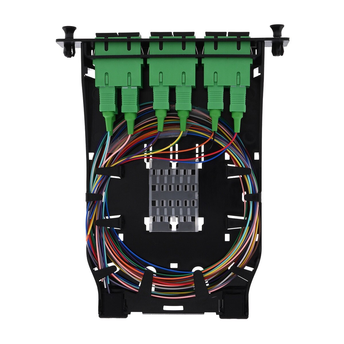 HD Splice Cassette, 12 Fiber, Duplex, SC/APC, 9 µm OS2, 1 m Pigtails 2